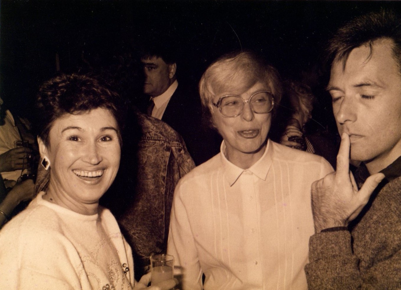 Liz Harris, Jan Caldwell and Alan at Marian Street Theatre - 1980's photo